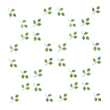 Leaf Lattice Wallpaper Wall Stencil