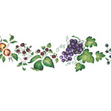 Fruit and Flower Wall Stencil Border