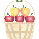 Basket of Apples Wall Stencil