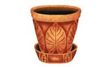 Terracotta Flower Pot Wall Stencil