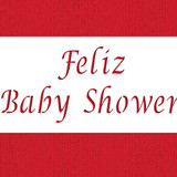 Feliz Baby Shower Cake Stencil