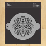 9.5 Inch French Medallion Cake Stencil Top