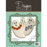 Ghost Halloween Cookie Stencil Set - No Cutter