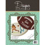 Football Cookie Stencil Set - No Cutter