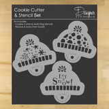 Winter Cap Cookie Cutter and Stencil Set