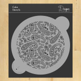 12 Inch Paisley Cake or Pie Stencil Top