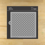 Quatrefoil Miniprint Cake or Cookie Stencil