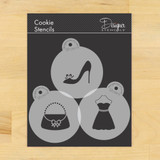 Fashionista Cake or Cookie Stencil Set