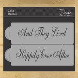 Happily Ever After Cake Stencil Set