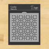 Retro Square Lattice Cookie and Craft Stencil