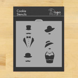 Fashion Couple Cookie and Craft Stencil