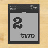 Number Two Cookie and Craft Stencil
