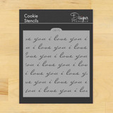 I Love You Cookie and Craft Stencil