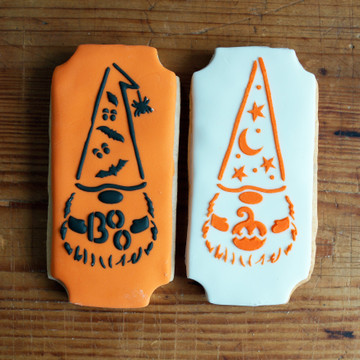 Halloween Gnomes Cookie Stencil Set Cookies