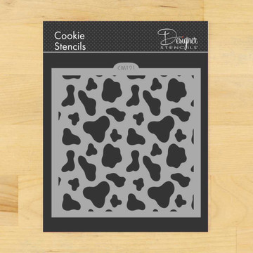 Cow Print Cookie and Craft Stencil