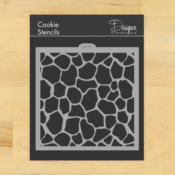 Giraffe Skin Cookie and Craft Stencil