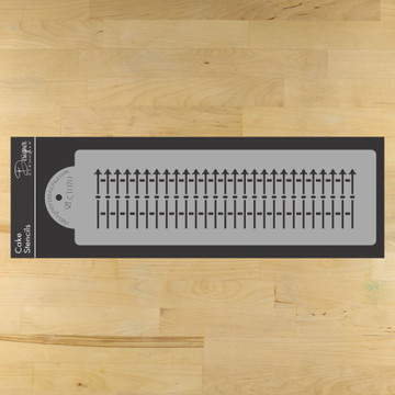 Victorian Fence Cake Stencil Side