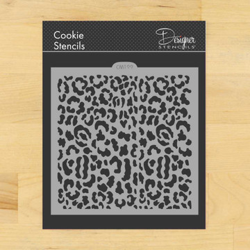 Leopard Skin Cookie and Craft Stencil