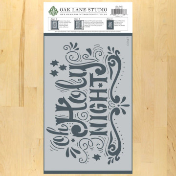 Oh Holy Night Wall Stencil - Packaging