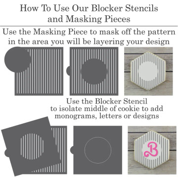 Round Blocker Stencils for Cookies