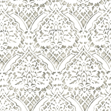 Small Overall Damask Wall Stencil