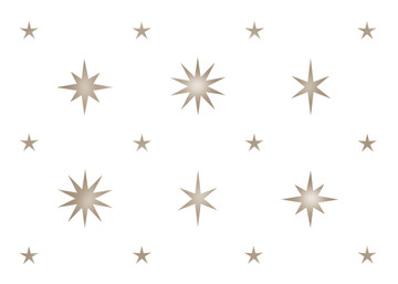 Multi-Sized Star Wallpaper Wall Stencil