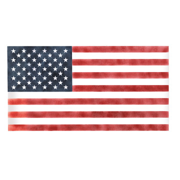 5 Inch American Flag Wall Stencil