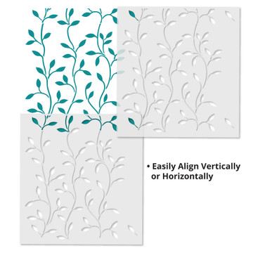 Climbing Vine Wall Stencil - Repeat