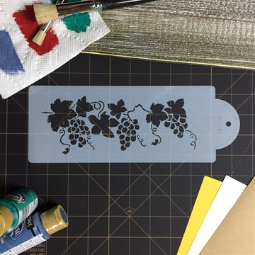 Small Grapevine Cake Stencil