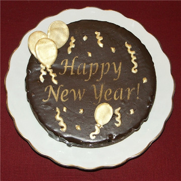 Happy New Year Cake Stencil