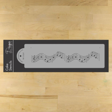 12 Inch Musical Notes Cake Stencil Border