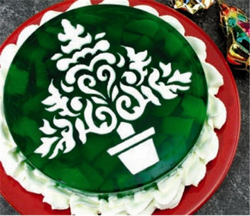 7" Christmas Tree Cake Stencil SKU #C174