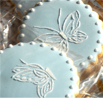 2 Inch Small Butterfly Cupcake and Cookie Stencil Set