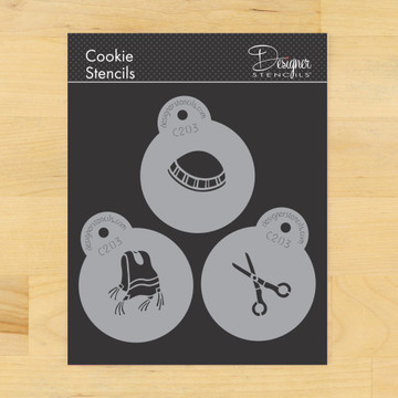 2 Inch Three Upsherin Symbols Cookie Stencil Set