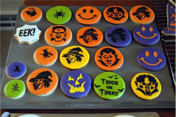 Mini Halloween Cookie and Candy Stencils SKU #C242