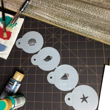 Mini Shells Candy and Cookie Stencil Set