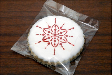 Small Jeweled Snowflakes Cookie Stencil Trios