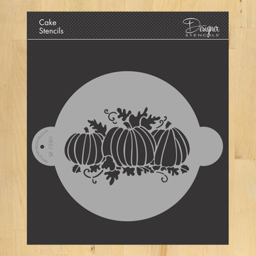 Pumpkin Patch Cake Stencil Top