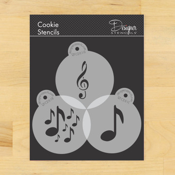 Musical Cookie Stencil Set