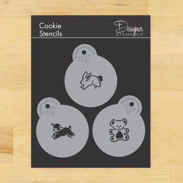 Baby Animals Cupcake and Cookie Stencil Set