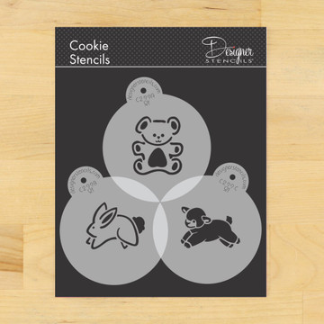 Baby Animals Cookie Stencil Set