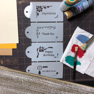 Celebration Corners Cake or Cookie Stencil Set