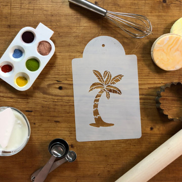 Palm Tree Cake Stencil