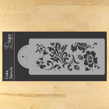 Chic Rose Cake Stencil Border