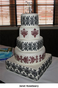 Lace 5 Tier Cake Stencil Set