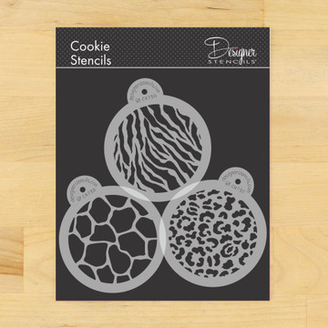 Animal Skins Cookie Stencil Set