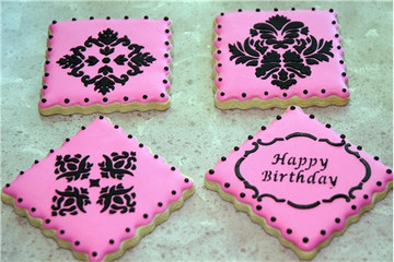 Damask Icon Cake or Cookie Stencil Set