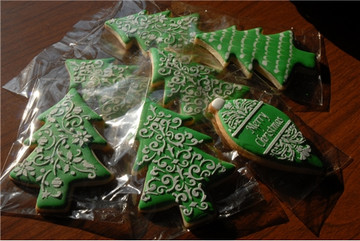 Teardrop Christmas Ornament Cookie Stencil Set - No Cutter