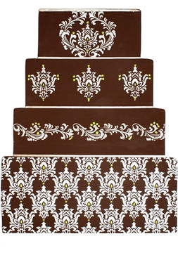 Filigree Damask Tier 2 Cake Stencil Side