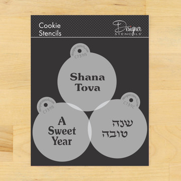 Shana Tova Cookie Stencil Set